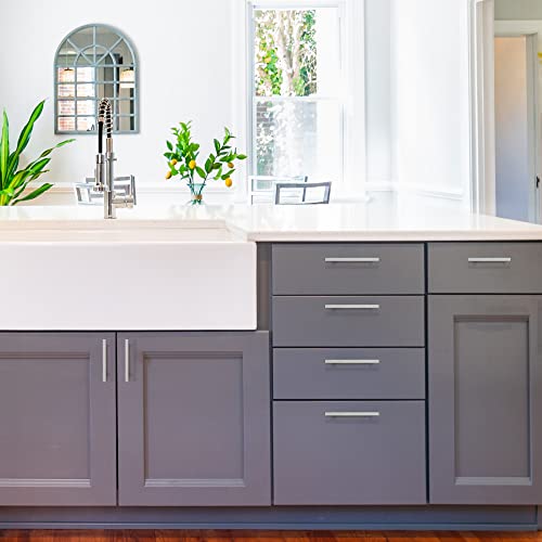 Ravinte Brushed Nickel Square Cabinet Pulls Handles 5 Inch 30 Pack - color: Brushed Nickel