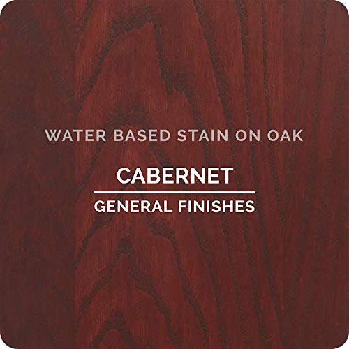 General Finishes Water Based Wood Stain, 1 Quart, Cabernet - color: Cabernet, size: 1 Quart