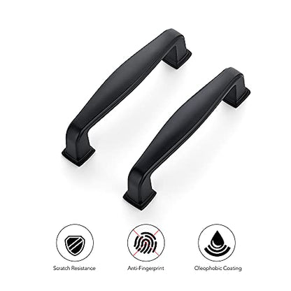Ravinte Matte Black Cabinet Handles Solid Cabinet Pulls, 3 Inch CC, 30 Pack - color: Black