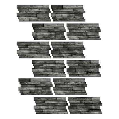 Peel and Stick Backsplash Tile Wall Stickers 24pcs 9.68x4.72 inch - color: Hzw-xy-htp-104