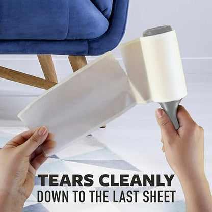 Scotch-Brite Extreme Clean Lint Roller, 50% Stickier, Heavy Duty Pet Hair and Debris Remover, 4 in x 54.9 ft Each, 4 Pack, 400 Easy Tear Sheets Total - size: 4 Rollers (400 Sheets)