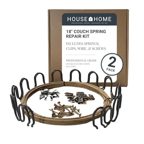House2Home 18" Sofa Spring Repair Kit – Complete Couch Fix - size: 18" 2-pack Spring Kit