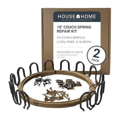 House2Home 18" Sofa Spring Repair Kit – Complete Couch Fix - size: 18" 2-pack Spring Kit