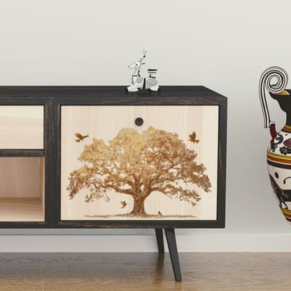 Peacoblue Gold Foil Tree Rub On Transfers for Furniture Craft 6"x12" - style: Gold Foil Tree