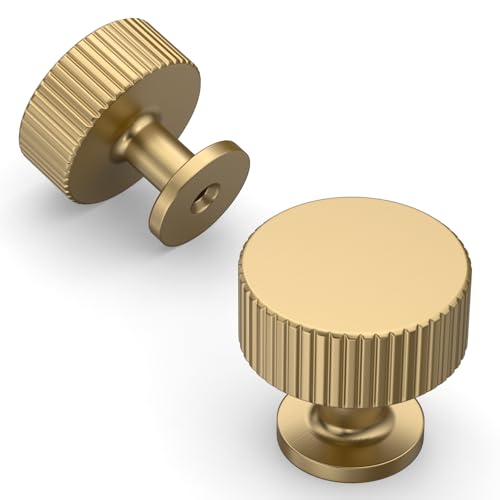 Amerdeco 10 Pack Champagne Bronze Cabinet Knobs - color: Champagne Bronze, size: 1"/25MM