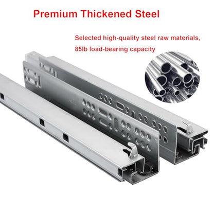 6 Pair of 20 Inch Undermount Soft Close Drawer Slides - size: 20 Inch