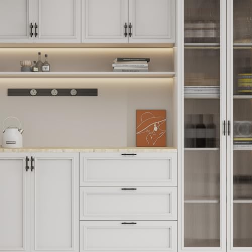 25 Pack 3 Inch Black Cabinet Handles Matte Black Cabinet Pulls - color: Black, size: 3 inch (76mm) Hole Center Pull