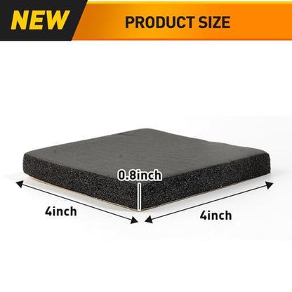 MODIGT 4"×4"×3/4" Foam Padding Sheet with Self Adhesive Backing (4PCS) - size: 4*4*3/4inch(4PCS)