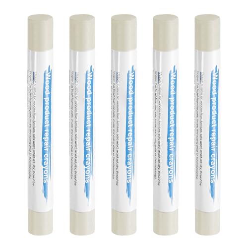 HARFINGTON 5pcs Wood Filler Sticks Wooden Wax Touch Up Furniture Repair Crayons for Scratch Hole Wood, Sandalwood - color: Sandalwood