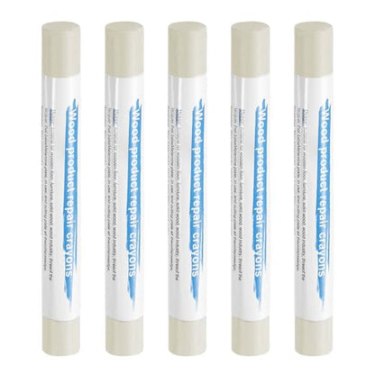HARFINGTON 5pcs Wood Filler Sticks Wooden Wax Touch Up Furniture Repair Crayons for Scratch Hole Wood, Sandalwood - color: Sandalwood