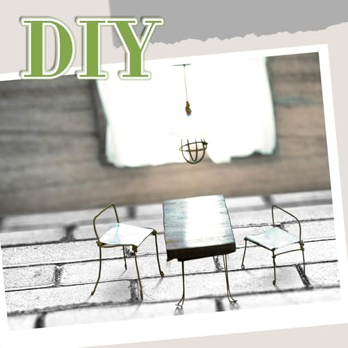 Flutesan 12 Pcs Miniature Dollhouse Wallpaper, Retro White - style: Retro White