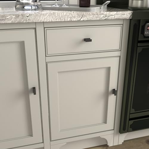 10 Pack Matte Black Cabinet Knobs Solid Kitchen Drawer Knobs - color: Black, size: Single Hole