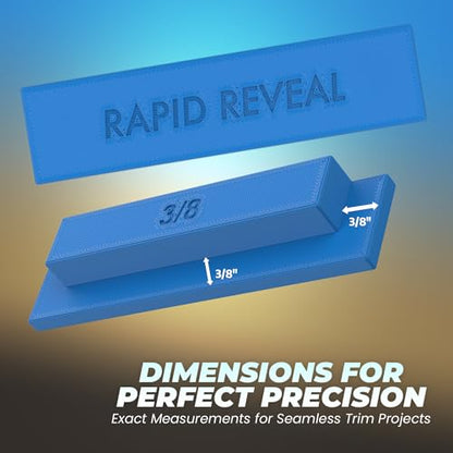 Trim Reveal Tool 3/8" - Precision Trim Gauge - Door Reveal Marking Tool - Non-Damaging Hard Plastic - Accurate Jamb Marking - Finish Carpentry & Woodworking DIY - Made in the USA (3/8 Inch Spacer) - size: 3/8 Inch