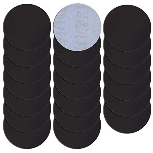 Dura-Gold 6" Wet or Dry Sanding Discs, 220 Grit (Box of 20), Hook & Loop - size: 220-Grit