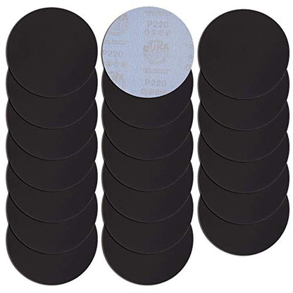 Dura-Gold 6" Wet or Dry Sanding Discs, 220 Grit (Box of 20), Hook & Loop - size: 220-Grit