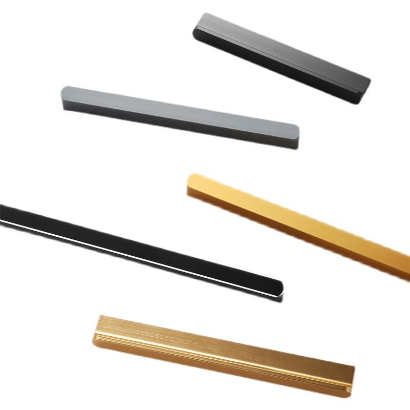 5 Pack Grey Cabinet Pulls - Kitchen Hardware Handles for Dresser Drawers -T Shape Cabinet Hardware (5.82 inch,Grey) - color: Gray, size: 5.82 inch