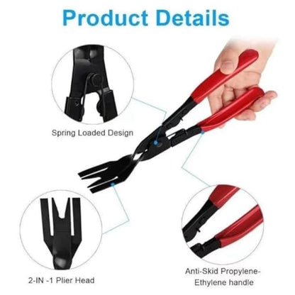 3 Pcs Auto Clip Pliers Set and Fastener Remover,Car Trim Rivet Removal Pry Tool Repair Kit with Storage Bag- Automotive Interior Repair Kit for Dashboard Panels.
