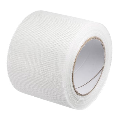uxcell Drywall Joint Tape Self-Adhesive Fiberglass 4-inch x 98-feet Repair Patch Wall Hole Crack Mesh Size 2mm - size: 4" x 98'