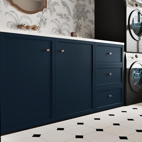 WESTICK Matte Blue Wallpaper Peel and Stick Modern Navy Wallpaper for Walls - color: 2. Navy Blue, size: 15.8" x 78"