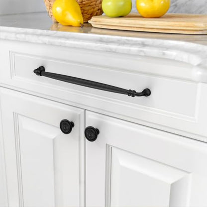 Asidrama 10 Pack 10 inch Matte Black Kitchen Cabinet Handles - color: Matte Black, size: 10" Hole Center(254mm)