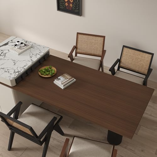 JSEVEM 16"×354" Dark Brown Wood Grain Contact Paper Walnut Peel and Stick Wallpaper Self Adhesive Removable Vinyl Wrap Thick Waterproof Wall Paper for Countertops Kitchen Cabinet Shelf Table - color: Light Brown, size: 16" x 354"