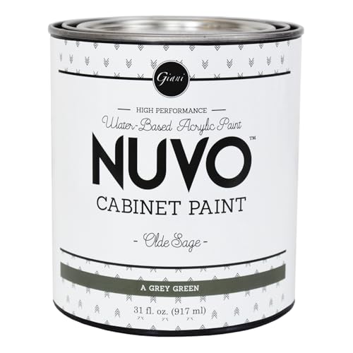 Giani Nuvo Cabinet Paint, Olde Sage (Quart) - color: Olde Sage, style: Quart