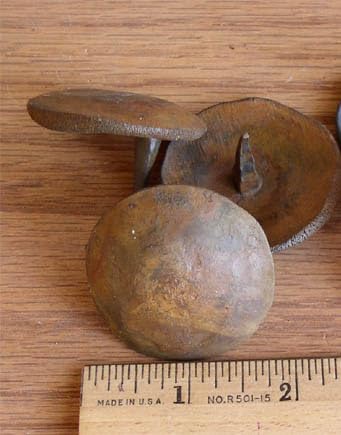 Heavy Duty Rustic Clavos - 2" Dia. - Oxidized/Rust Finish - Sold Individually - size: 2 Inch