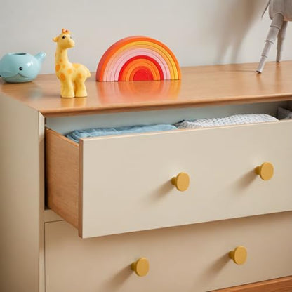Ravinte Cabinet Knobs, 10 Pack Earthy Yellow Dresser Drawer Pulls - color: Earthy Yellow