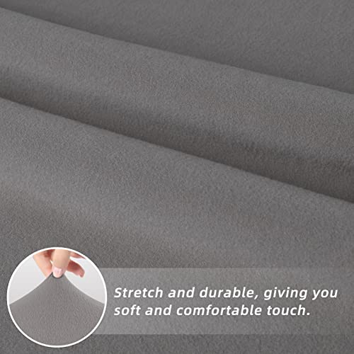 Easy-Going Stretch Dining Room Chair Slipcovers Set of 4, Light Grey - color: Light Grey