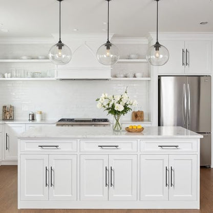 Probrico Matte Black Cabinet Handles & Pulls 7.5" CC Square 5 Pack - color: Black, size: Hole Center: 192mm(7.5inch)