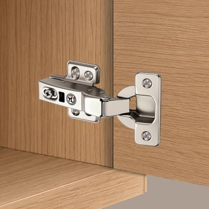 Ravinte European Kitchen Cabinet Hinges, Soft Close, Half Overlay, 4 Pack - size: Half Overlay