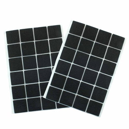 Bivethoi 192pcs Self-Stick Square Felt Furniture Pads, 1" x 1", Black - size: 1" Square 192 pcs