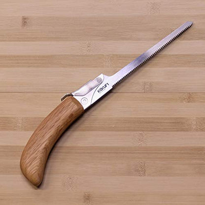 KAKURI Keyhole Saw 6" Fine Teeth, Premium Oil-Finished Red Oak Handle - color: Japanese Saw (Keyhole 6")