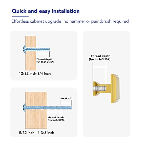 Ravinte Hardware Gold Cabinet Pulls, Single Hole, 5 Pack - color: Gold, size: Single Hole