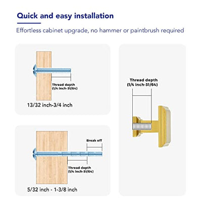 Ravinte Hardware Gold Cabinet Pulls, Single Hole, 5 Pack - color: Gold, size: Single Hole