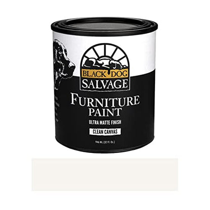 Furniture Paint, White Clean Canvas, Matte, Water Based, Low VOC, Quart
