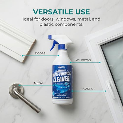 Multi-Surface Cleaner Spray for Painted Doors & Cabinets, Hard Surface Cleaner for Laminated Wood, Refrigerator Doors, Metal & Plastic, Removes Grease, Fingerprints, Water Stains & Dust, 500ml