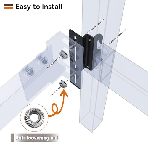 4Pcs 711 Bolt-On to Hook-On Bed Frame Conversion Brackets, Bed Frame Hooks, Universal Headboard Adapter Brackets, Widened Hole Slot, 3.2in Height Adjustable, Black - color: 4Pcs Bed Frame Hooks