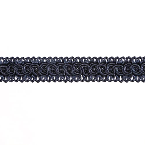 13 Yard Handmade Basic Trim,0.59" Diameter Gimp Braid-Navy - color: Navy, size: 13