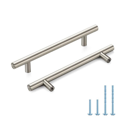 HOME EDIT Brushed Nickel Cabinet Handles, Drawer Pulls, 5 Inch, 30 Pack - color: Brushed Nickel, size: 5 Inch Hole Center