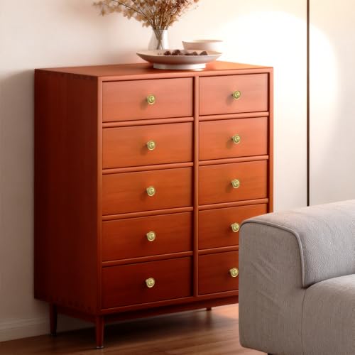 10 Pack Brushed Gold Cabinet Knobs, Kitchen Knobs - color: Brushed Gold, size: knob