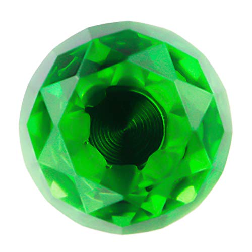 Crystal Glass Cabinet Knobs 30mm Diamond Shape Drawer Kitchen Cabinets Dresser Cupboard Wardrobe Pulls Handles 10 Pcs - color: Green