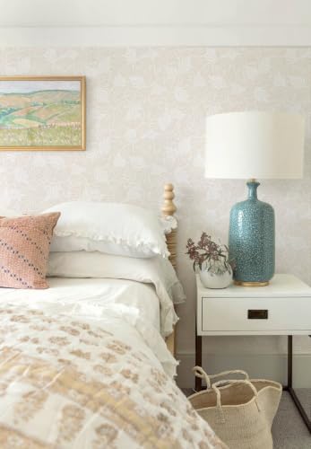 Dimoon Peel and Stick Wallpaper Beige Geometric Contact Paper for Bathroom Kitchen Striped Botanical Stick on Wall Paper Leaf Boho Removable Wallpaper Renter Friendly Vinyl Waterproof 17.3''x197'' - color: Beige and White, size: 17.3" x 197"