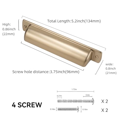 10 Pack 3-3/4 Inch(96mm) Cabinet Pulls Champagne Bronze Kitchen Cabinet Pulls Zinc Alloy Drawer Pulls Solid Cabinet Hardware - color: Champagne Bronze, size: 3.75" Hole Center（96mm）