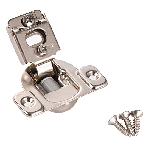 East West Hardware 10 PCS Overlay Cabinet Door Soft Close Hinges 5/8 Soft-Closing Compact - size: LOT OF 10