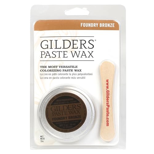 paste, Gilders paste wax 1 ounce canister, gilders wax paste 30 ml canister (FOUNDRY BRONZE)