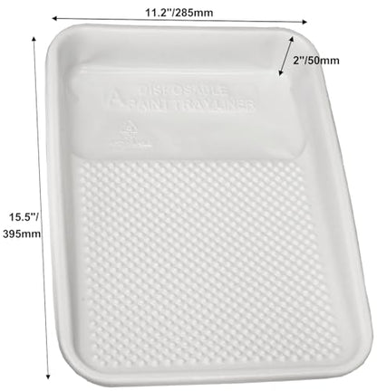 Great Andrew Paint Tray Liners 9 Inch, 13 Pack Disposable Paint Roller Tray Liners, Paint Pan Textured Liners for House Painting Projects, Home or Commercial Use - size: 13 Pack Liners, 9 In