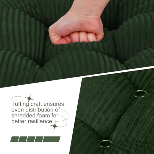 idee-home Rocking Chair Cushions Indoor, Glider Rocker Replacement Cushions - color: Green, size: 22.2 X 26.7 X 4 In & 17 X 17 X 4 In