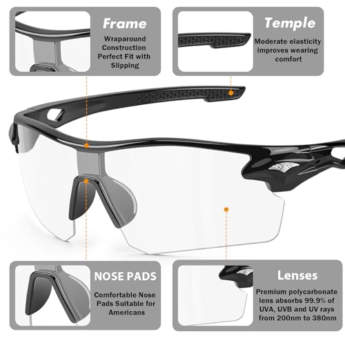 6 Pack Safety Glasses, ANSI Z87.1+UV Protective Eyewear, Impact Resistant Anti-Scratch Safety Goggles for Men Women - color: Clear