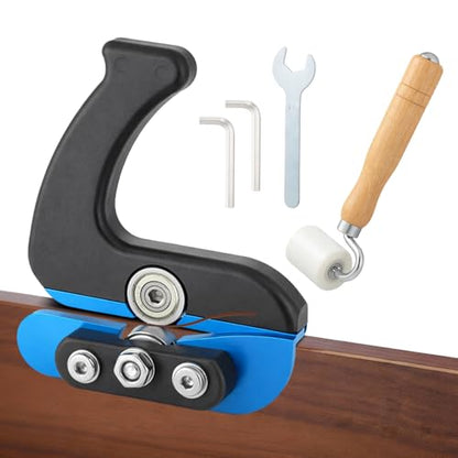 Edge Banding Trimmer Dual Offset Bearings with Roller Edge Banding Cutter for Precision Trim and Ergonomic Grip Woodworking Trimmer for Box PVC ACP Melamine Vinyl Laminate Facing